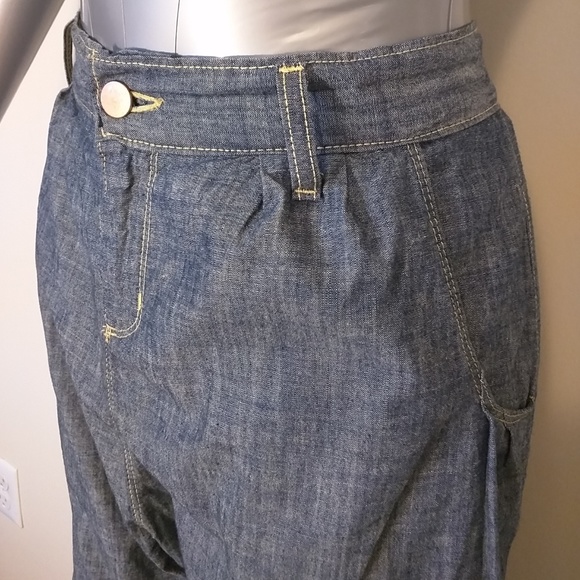 BOGO 🆓! Pray For Mother Nature Chambray Trousers - Picture 2 of 8